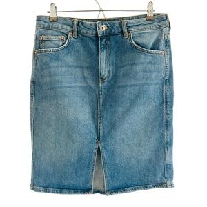 Anthropologie Pilcro and the Letterpress Denim Skirt